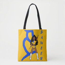Dançarino Dois Bolsa de Cor Amarelo e Azul