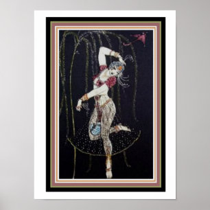 Dançarino indiano por George Barbier poster 12 x