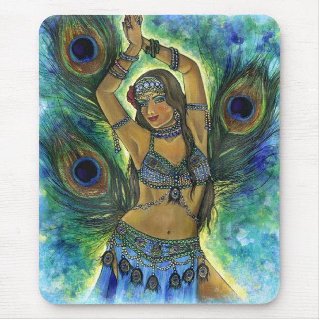 Dançarino Mousepad do pavão (Frente)