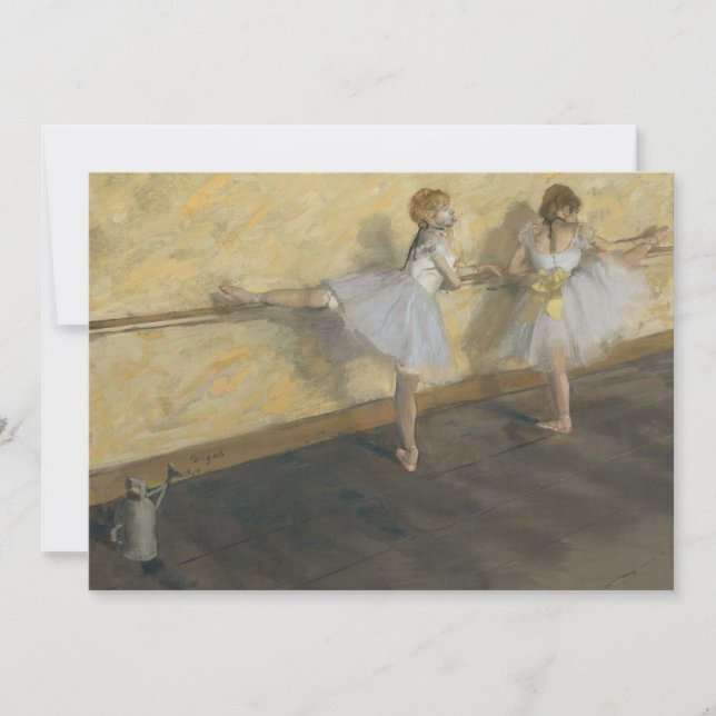 Dançarinos Praticando no Barre | Edgar Degas (Frente)