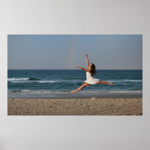 Danças com poster do arco-íris