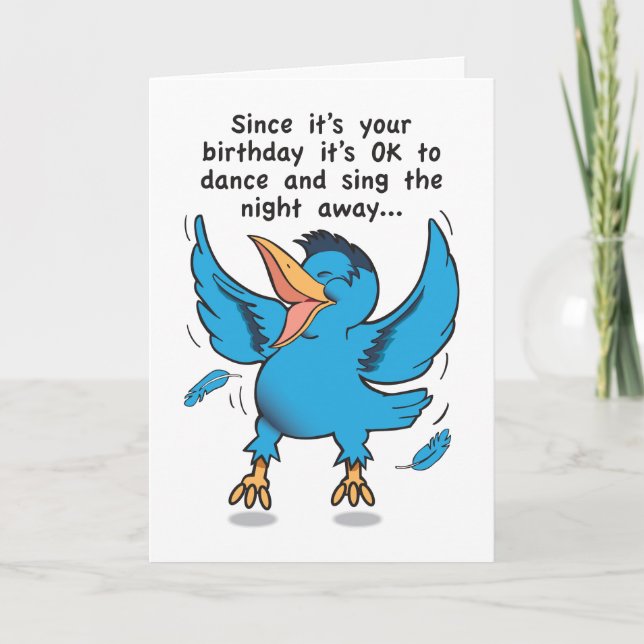 Dance e cante o cartão de aniversário (Frente)