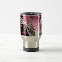 Dance Music 15 oz. Caneca de viagem de aço inoxidá