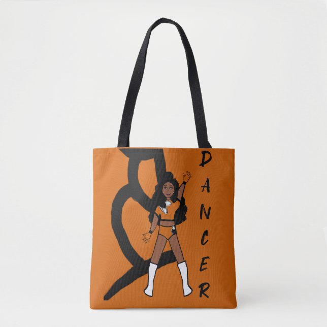 Dancer - Bolsa cor - laranja e branco (Frente)