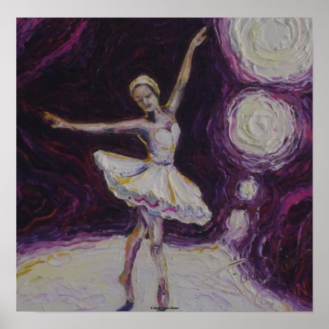 Dancing Ballerina Fine Art Poster (Frente)
