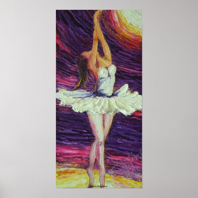 Dancing Ballerina Fine Art Poster (Frente)