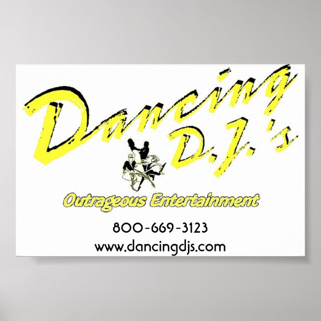 Dancing Dj poster (Frente)