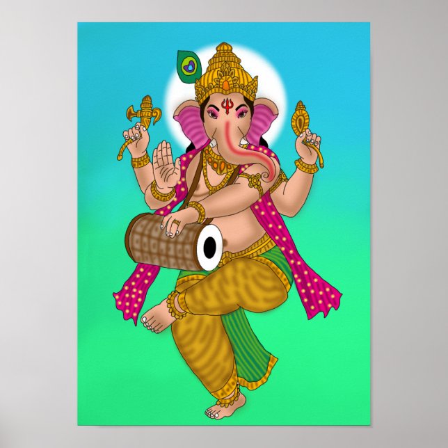 Dancing Ganesha Poster (Frente)