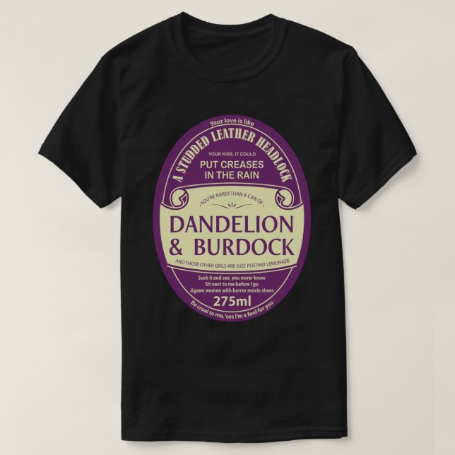 Dandelion &amp; Burdock Essencial T-Shirt (Frente do Design)