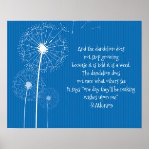 Dandelion Deseja Design Poster