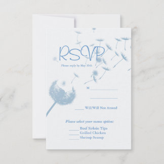 Dandelion deseja se casar com chá suave, cartão RV