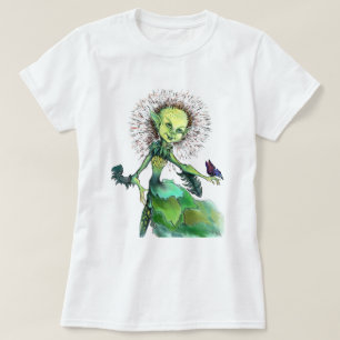 Dandelion Girl and Butterfly T-Shirt