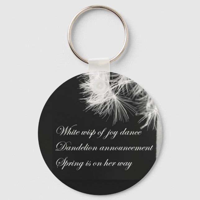 Dandelion Haiku Chaveiro (Frente)