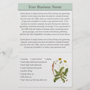 Dandelion Illustration Paisaging Business Flyer