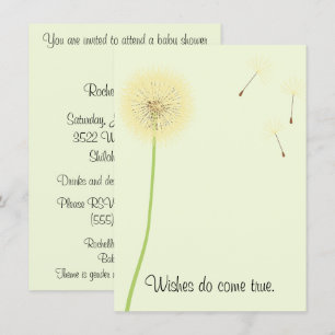 Dandelion quer um convite para Chá de fraldas