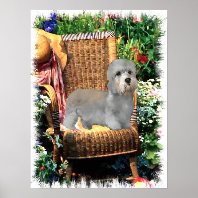 Dandie Dinmont Terrier Art Impressão (Frente)