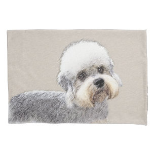 Dandie Dinmont Terrier pintando pintura original d