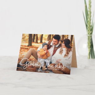 DANDO OBRIGADOS   cartão com fotos elegante de açã