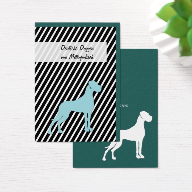 Daneses Alemães azuis e brancos (Mesa)