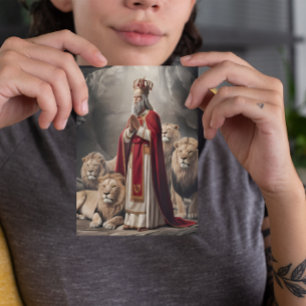 Daniel no cartão de saudação do leão 2