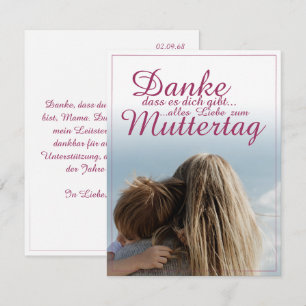 Danke, dass es dich gibt, Muttertag, Mutter & Kind