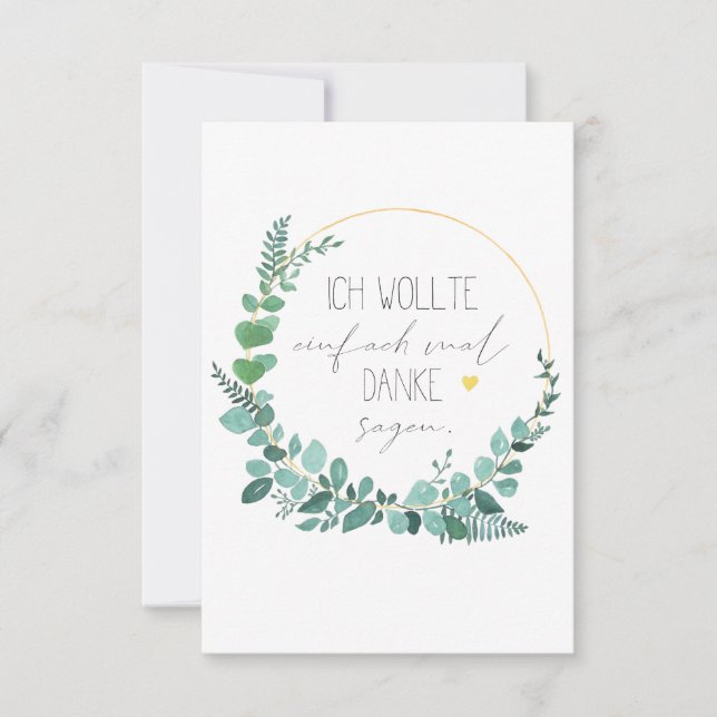 danke einfach so dankeskarte (Frente)