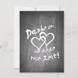 Danke für diese tolle Zeit auf einer Kreidetafel