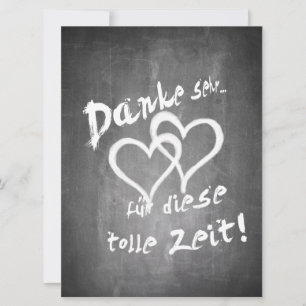 Danke für diese tolle Zeit auf einer Kreidetafel