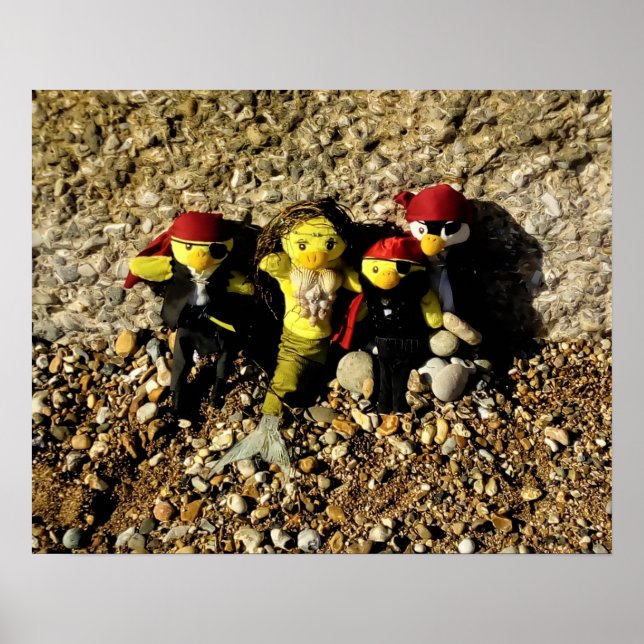 Danni, a Sereia e o Poster Pirates (Frente)