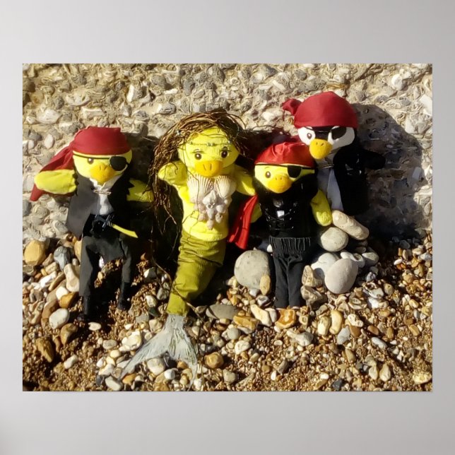 Danni, a Sereia e o Poster Pirates (Frente)