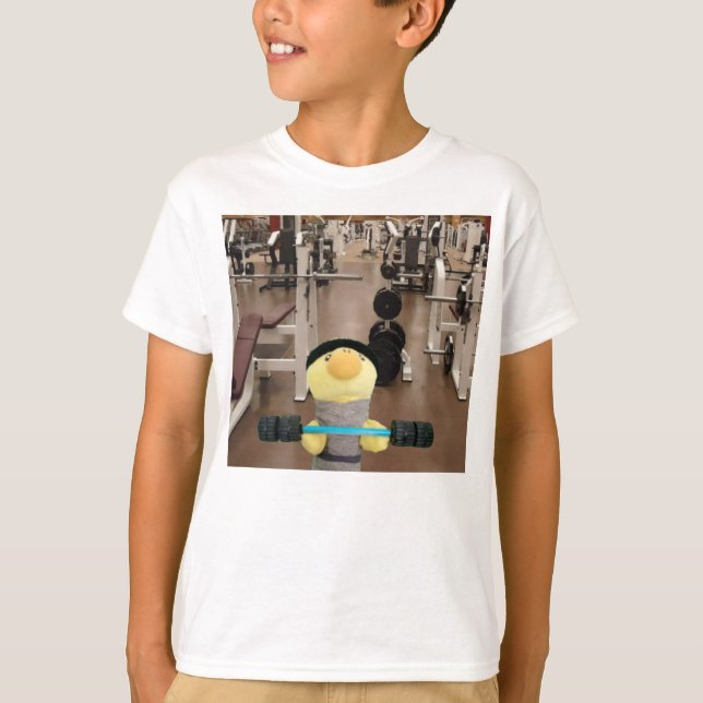 Danny Duck no ginásio T-Shirt (Frente)