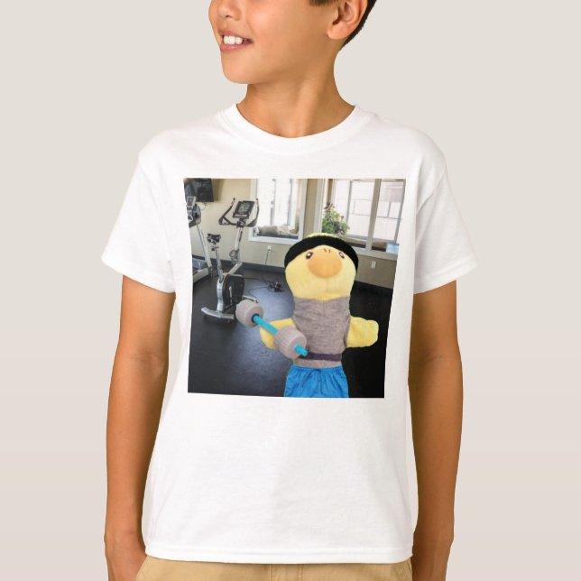 Danny Duck no ginásio T-Shirt (Frente)