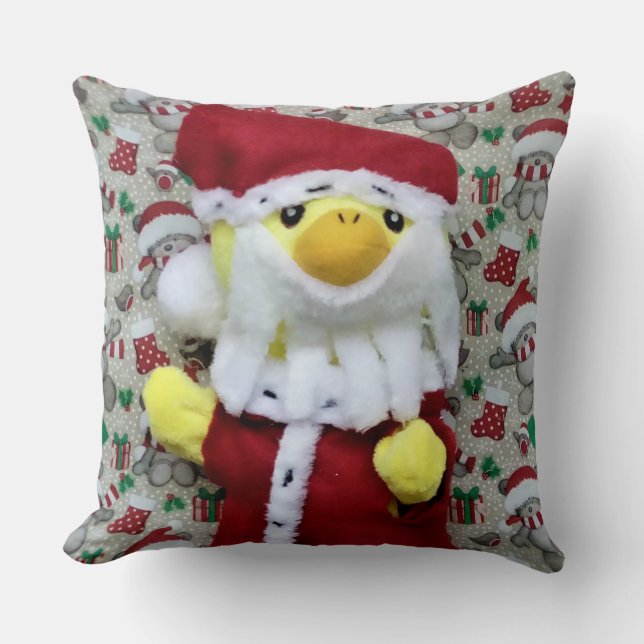 Danny Duck Papai Noel Almofada de Natal (Frente)