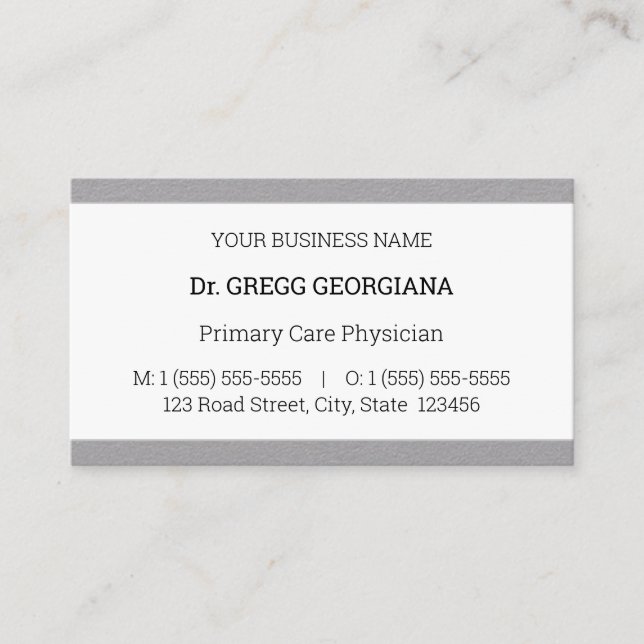 Dapper, Cartão de visita profissional de saúde (Frente)