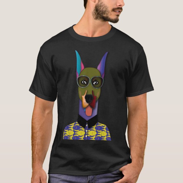 "Dapper Doggo Drip" Color Pop T-Shirt (Frente)