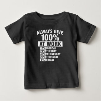 Dar Sempre 100% Na Camisa De Trabalho