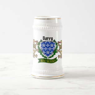 Darcy/Dorcy Irish Shield Personalize Beer Caneca d