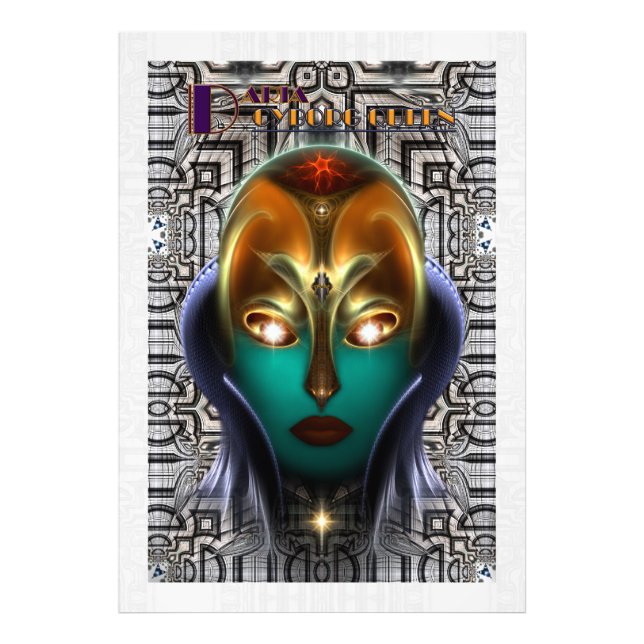 Daria Cyborg Queen Tech Fotografia Impressão (Frente)