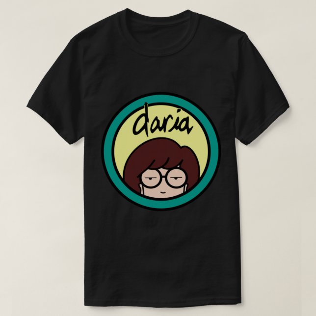 Daria - Logotipo clássico do T-Shirt (Frente do Design)