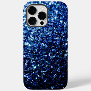 Dark Blue deep shiny faux glitter sparkles