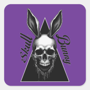 Dark Bunny – Gothic Easter Art - Autocolante