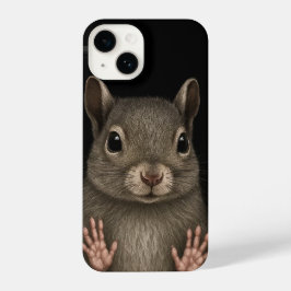 Dark Cottagecore Gray Squirrel Phone Case 