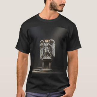 Dark Fallen Angel Statue\Gothic Cathedral T-Shirt