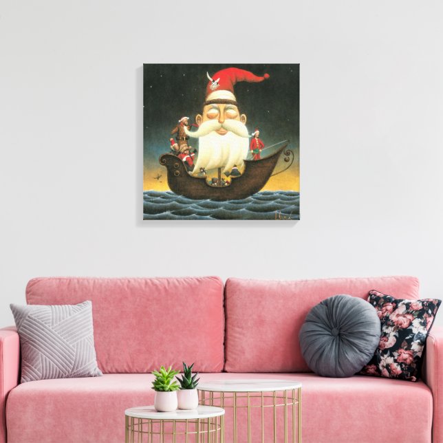 Dark Fantasy Papais noeis Pirate Canvas Art (Insitu(Sala de estar))