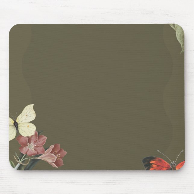 Dark Green Simple Mouse Pad (Frente)