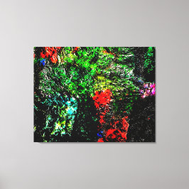 Dark green textured Stretched Canvas Print,Bold