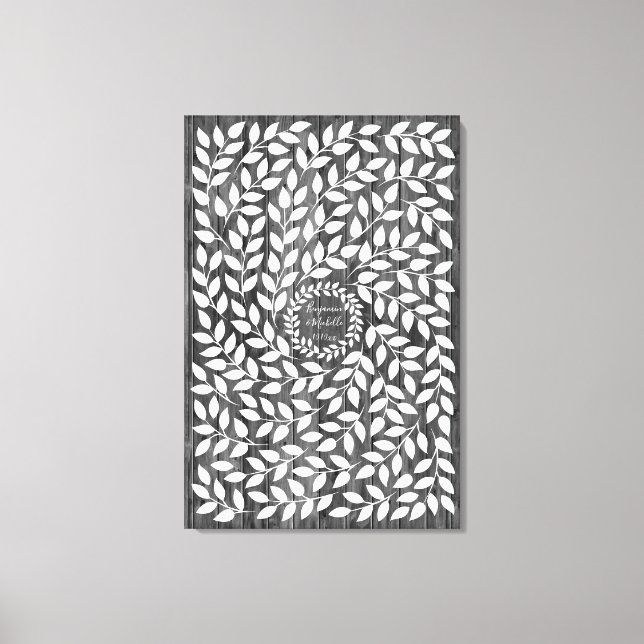 Dark Laurel - 250 Signature Canvas Guest Book (Frente)