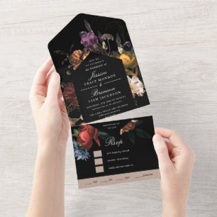 Dark Moody Floral Dutch Painterly Wedding