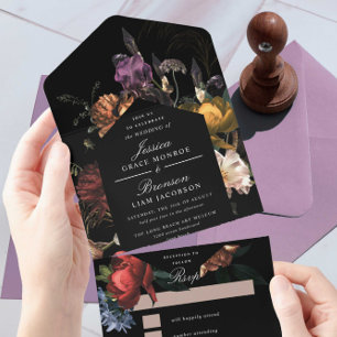 Dark Moody Floral Dutch Painterly Wedding