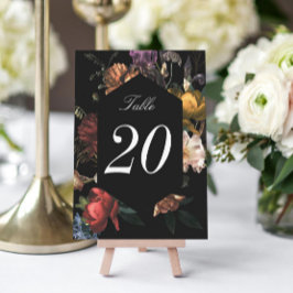 Dark Moody Romântico Mesa Floral Neerlandesa Num